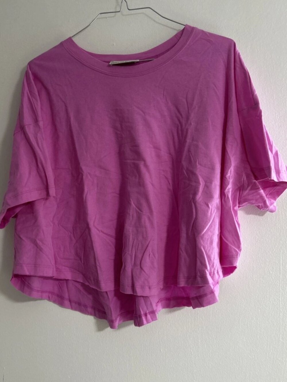 Cute Pink Zenana Size Small Crop T Shirt